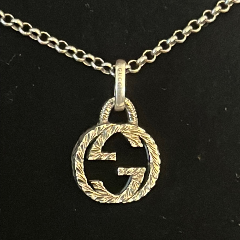 Gucci Interlocking G Arabesque Pendant Necklace A… - image 6